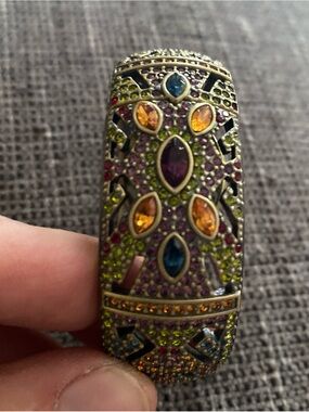 Multicolor Crystal Statement Cuff Bracelet - Unbranded, watch